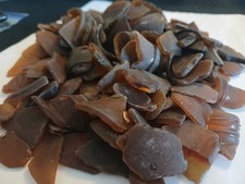 Authentic seaglass 156 pieces frosty brown/amber beach sea glass surf-tumbled