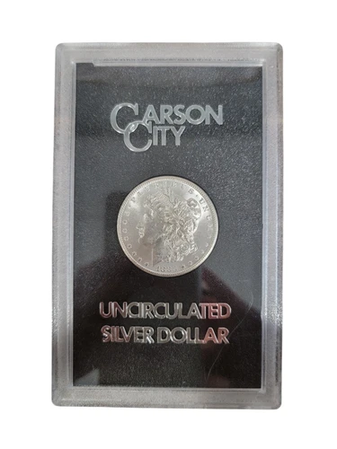 1883 GSA Holder Carson City Mint Uncirculated Morgan Dollar With Box And COA