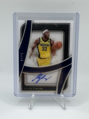 2023-24 Panini Immaculate Myles Turner Shadow Box Signatures Auto SBS-MTI /99