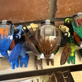 2002 Lego Bionicle 8560-8565 BOHROK Complete Set of 5 w/ 4 Krana & 5 Manuals