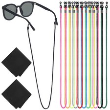12 Pack Multicolored Eyeglasses Strap Eyewear Retainer Glasses Holder Strap