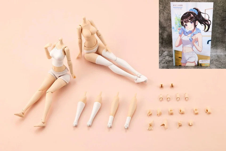 Sousai Shojo Teien Dress Up Body M/S Set of 3 1:10 Model Kit KOTOBUKIYA Japan - Image 2 of 4