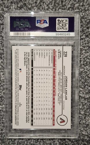 2024 Topps Chrome Jordan Lawler Image Variation Psa 9 - Picture 2 of 2
