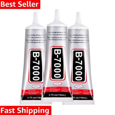 Mult-Purpose 3.7oz B7000 Clear Glue - Perfect for Jewelry, DIY Crafts & More