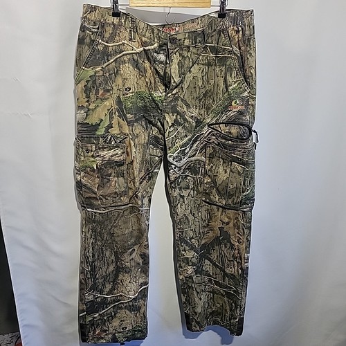 Mossy Oak Men's Country DNA Cargo Camo Pants 40-42 Stretch Waist EUC - Picture 3 of 9
