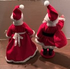  SANTA CLAUS AND MRS. CLAUSE  Christmas Doll Set of 2 Vintage 80s Home Decor  — photo 2