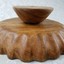 Plateau Tournant Vintage En Bois Monkey Pod, Style Tropical Pour Apéro, 1 Niveau