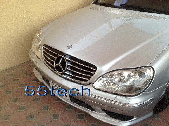 Mercedes Benz W220 S430 S500 Grill grille S55 2003  Black 5 fins grille 2005 - Image 4 of 4