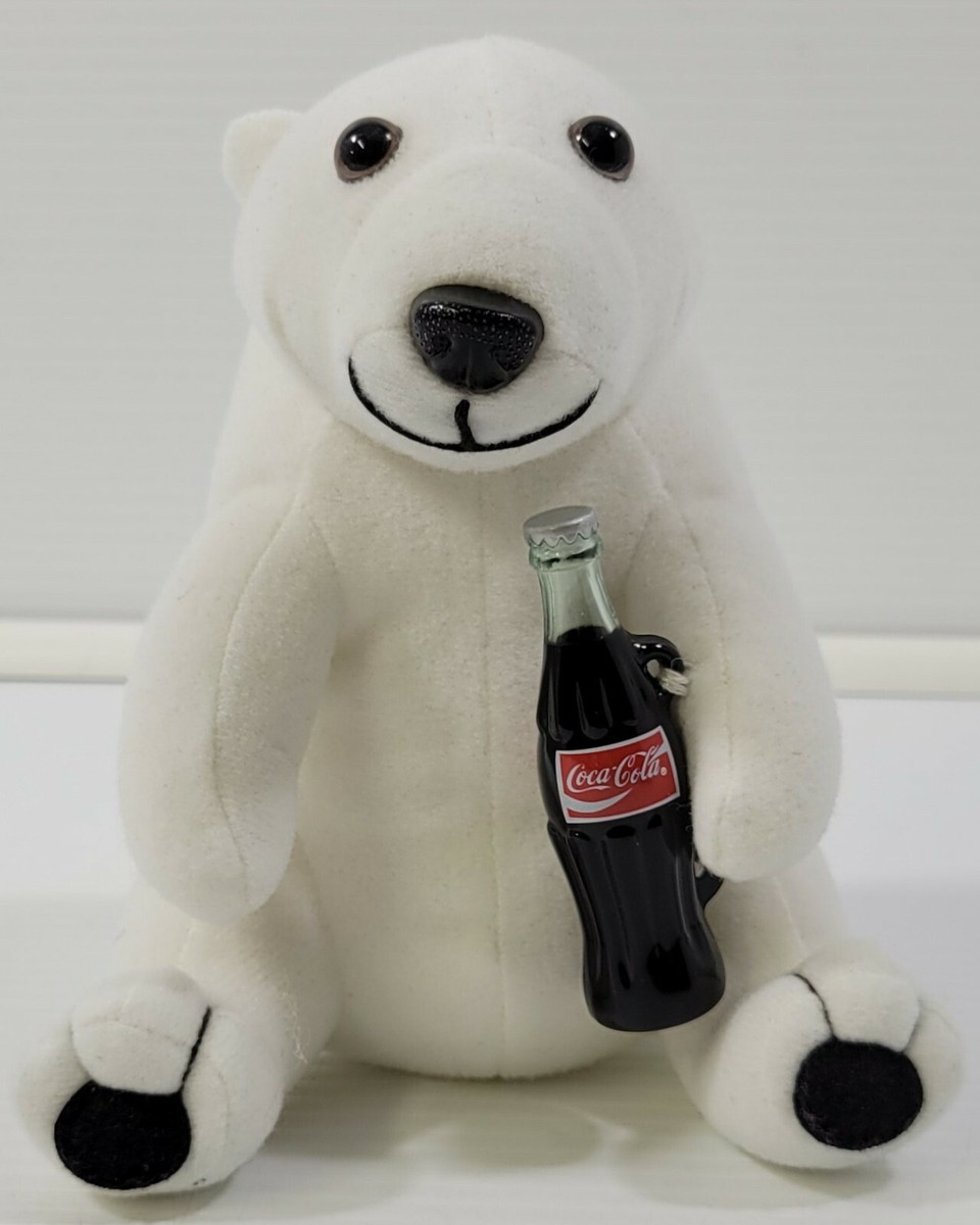K) Vintage Coca Cola Stuffed Plush Collection Christmas White