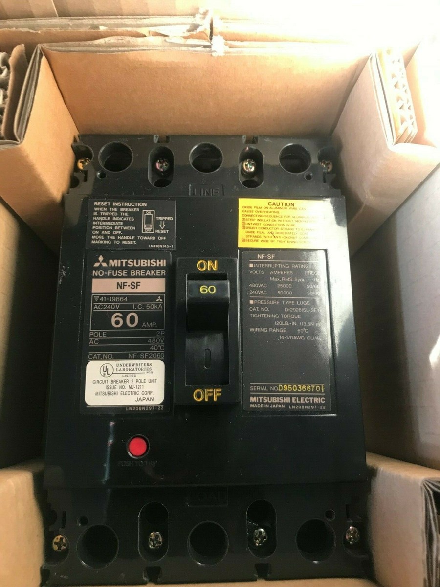 MITSUBISHI NF-SF2060 CIRCUIT BREAKER 60A New | eBay