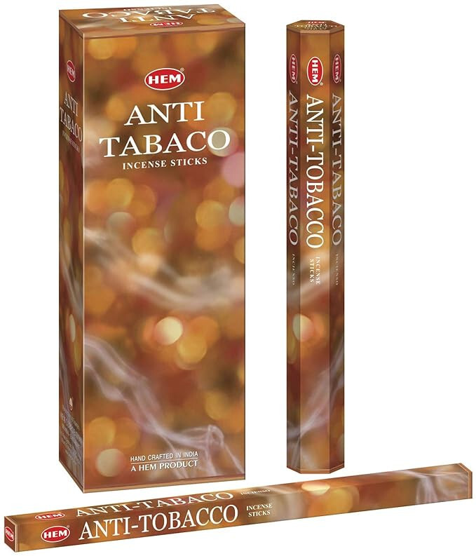 Hem Anti Tobaco Agarbatti Hand Rolled Fragrance Masala Incense Sticks 120  Sticks