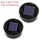 4PCS LED Solar Lights Replacement Top with LED Bulbs Solar Panel Lantern Lid Top