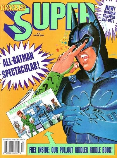 CRACKED MAGAZINE SUPER #10~ALL BATMAN SPECTACULAR ~WINTER 95-96 - MAD ~ SCARCE!!