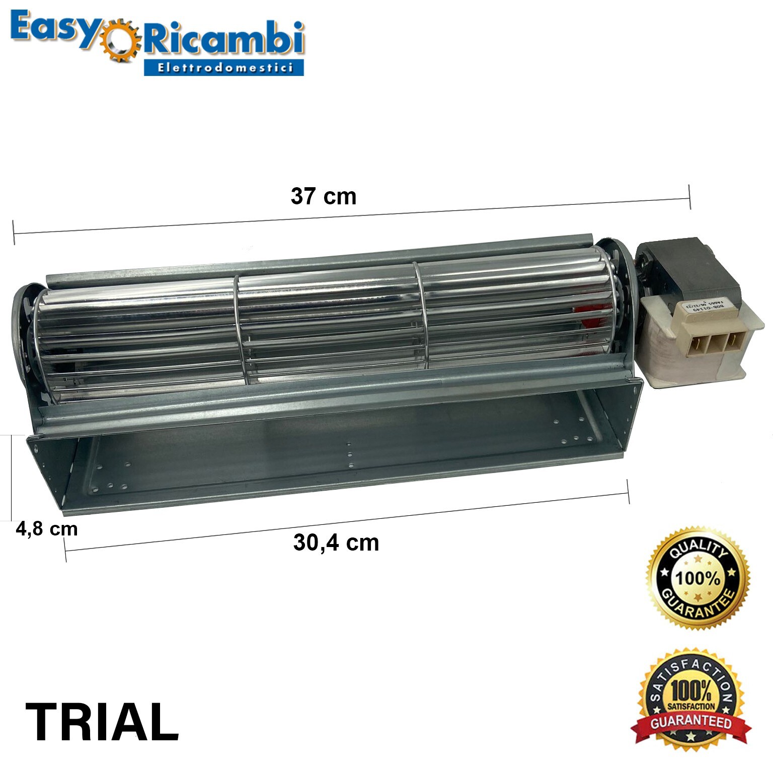 Ventilatore tangenziale TRIAL THS30B5 033 TFA665 D7 stufa a pellet Lungo 370mm
