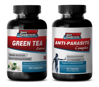 parasite cleanse - GREEN TEA   ANTI-PARASITE COMBO 2B - green tea vitamins