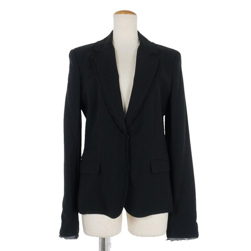 ジャケット・アウター John Galliano wool tailored jacket Christian Dior John Galliano Jacquard Blazer Mink Fur Wool Jacket