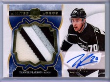 2017-18 The Cup Limited Logos Autographs #LLTP Tanner Pearson PATCH AUTO /50