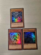 YUGIOH!- DRAGO BIANCO OCCHI BLU- MAGO NERO-RAGAZZA MAGA NERA-ULTRA RARA-ITALIANO