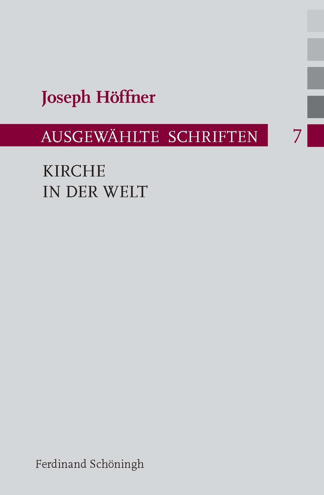 Joseph Höffner; Ursula Nothelle-wildfeuer; Jörg Althammer / Kirche In