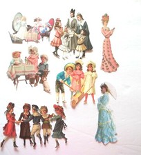 3D UPick NEW Victorian Vintage Lady Gents Children Scrapbook Card Embellishment