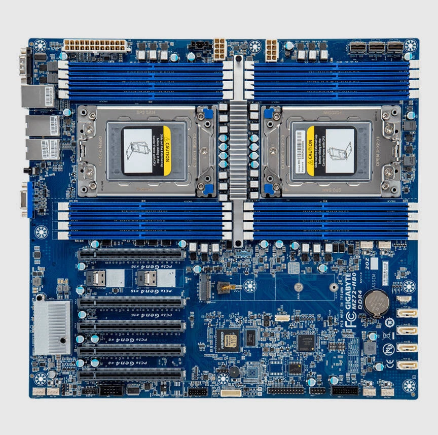 Gigabyte MZ72-HB2 +AMD EPYC 7742x2 REV:3.0 Dual Socket Server Board DDR4 SP3 - Image 2 of 4