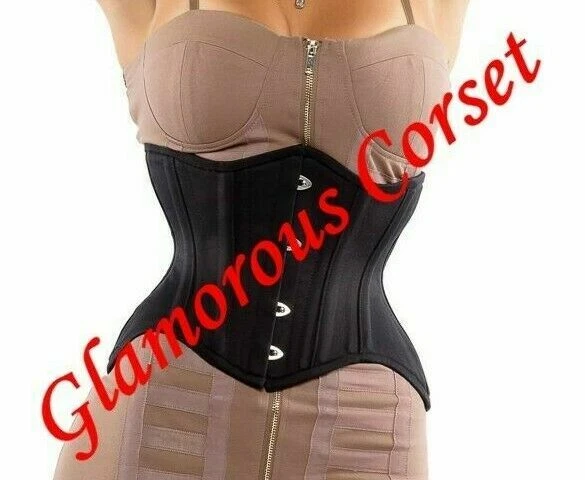 Short Corset Curvy Steel Boned Waist training Underbust Size 20