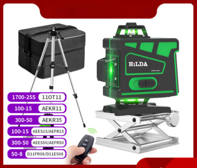 Laser Level 12 Lines 3D Self-Leveling 360 Horizontal&Vertical Cross Green Laser