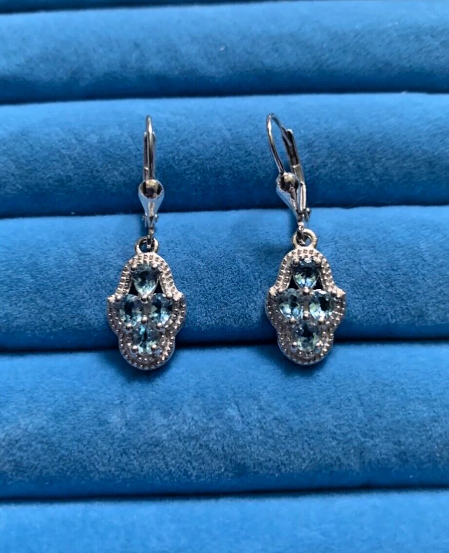 Santa maria clearance aquamarine earrings