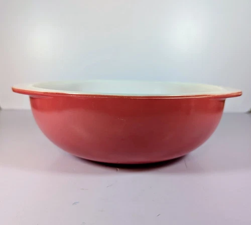 Vintage Pyrex 2 Quart Mixing Serving Bowl Ovenware #024 2QT. Pink Ovenware