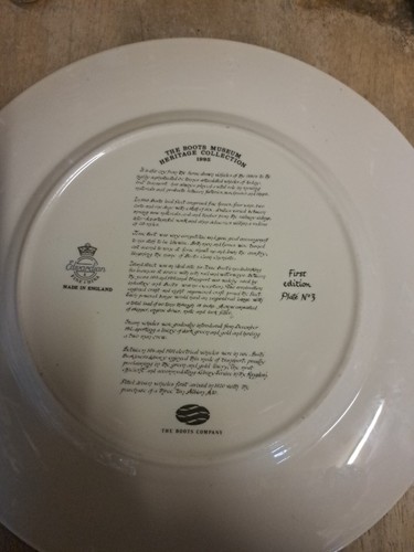 Boots Museum Heritage Collection Plate 27.5 cm 1995 First Edition Plate Number 2 - Picture 3 of 5
