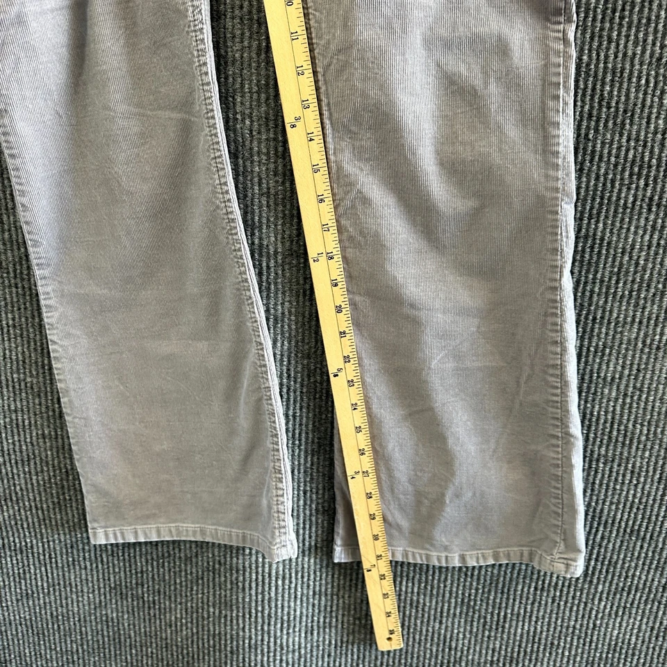 So Wear It Declare It 女式喇叭裤青少年 13 码灰色灯芯绒中腰 — 第 4/4 张图片