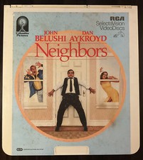 1982 Neighbors CED Videodisc RCA SelectaVision John Belushi Dan Aykroyd