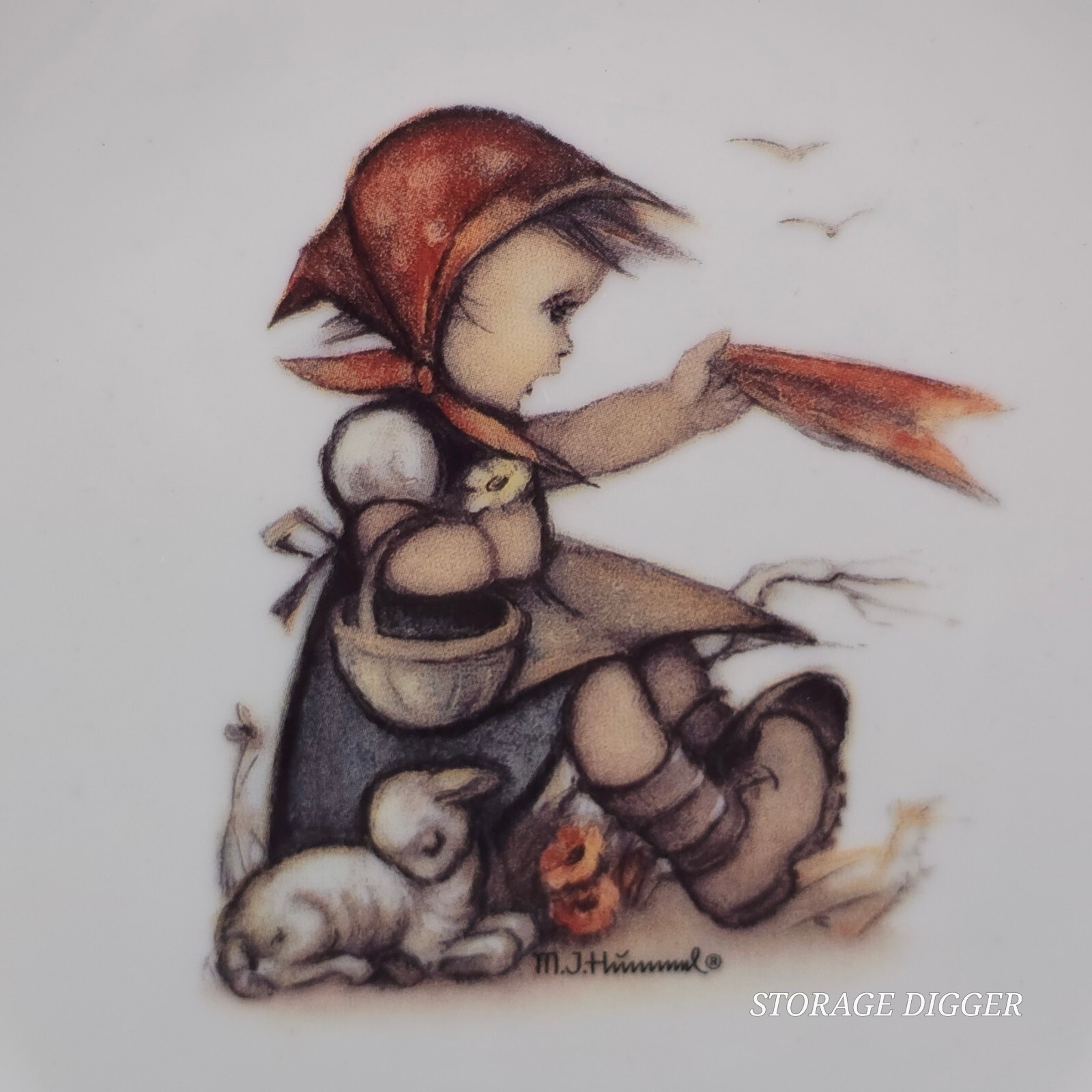 VTG NEW MJ Hummel Reutter Porzellan Farewell Wall Plate, Original Box, Germany