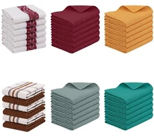 Kitchen &Tea-Bar Towels 15x29 100% Cotton Dishcloth Kitchen Towel set Pack of 12