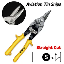 Straight Cut Aviation Tin Snips Steel Compound Cutting Sheet Metal Cutter Shear