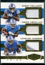 2018 Panini Talented Trios #TT-KAO Golladay, Johnson, Abdullah /50 RC