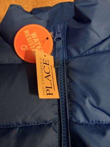 Childrens Place Blue Lightweight Winter Coat Sz 7/8 - Picture 2 of 2