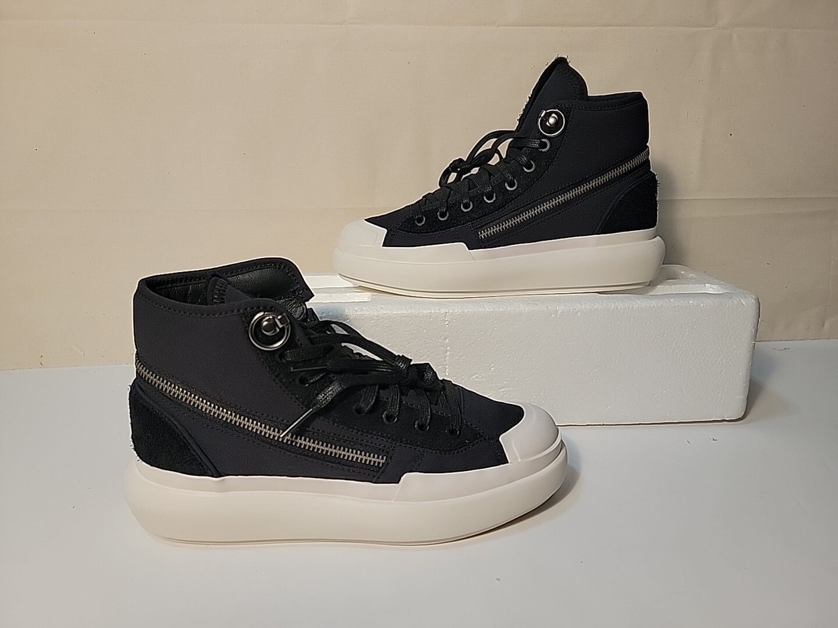 ★人気★【Adidas】★ADIDAS Y-3 AJATU COURT HIGH★25-28.5cm★ ADIDAS MEN'S Y-3 AJATU COURT HIGH CORE BLACK/WHITE SNEAKER