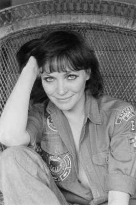 French actress Anna Karina in the late 60s in Paris France OLD PHOTO 4