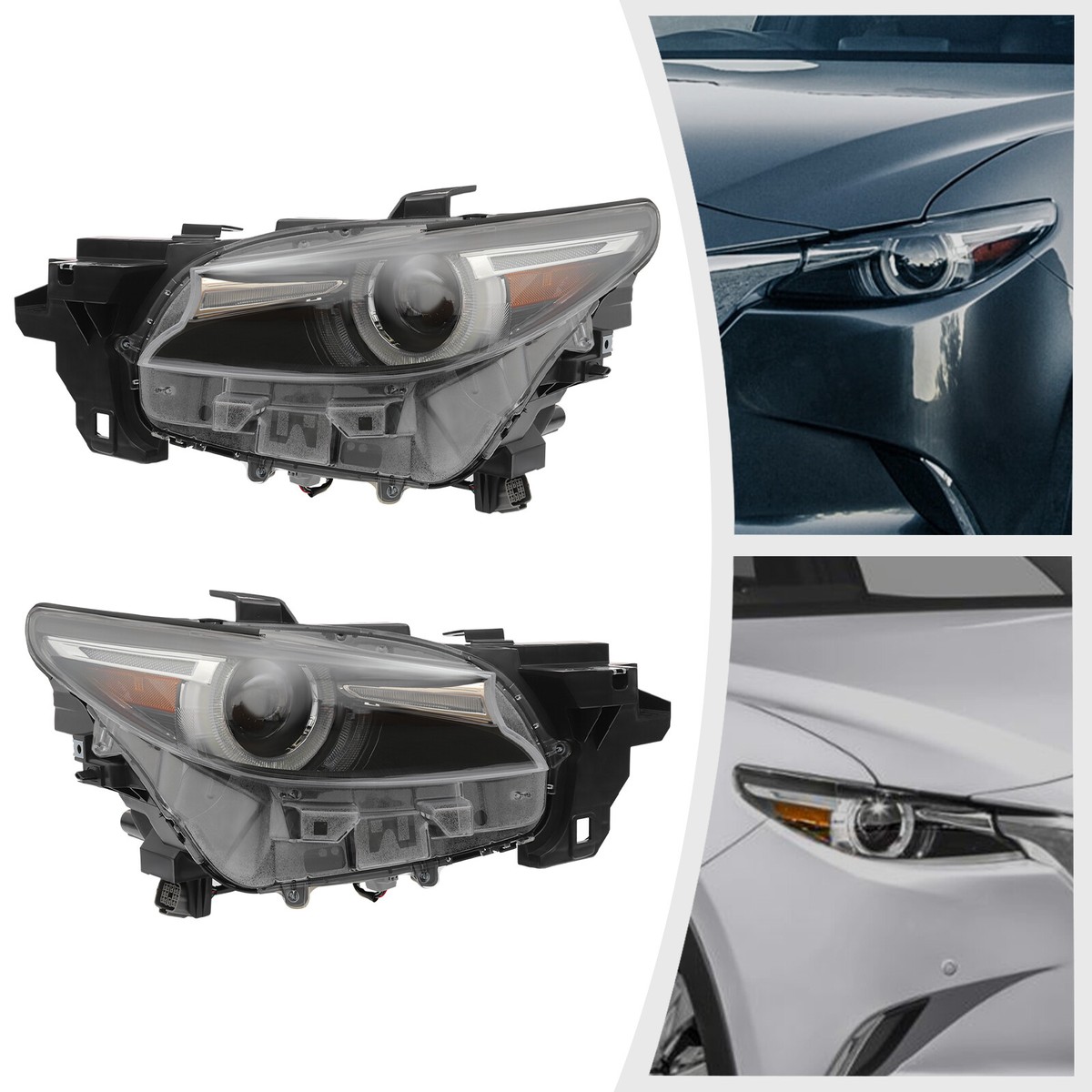 マツダ LEDヘッドライト For 2016-2023 Mazda CX-9 Adaptive LED Headlights Headlamps w/AFS