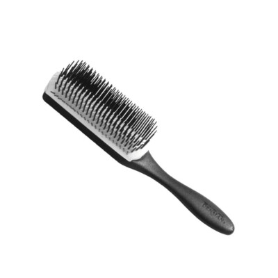 Haarbürste Denman  D4 N 9-reihig Noir schwarz / weiss Haarbürste