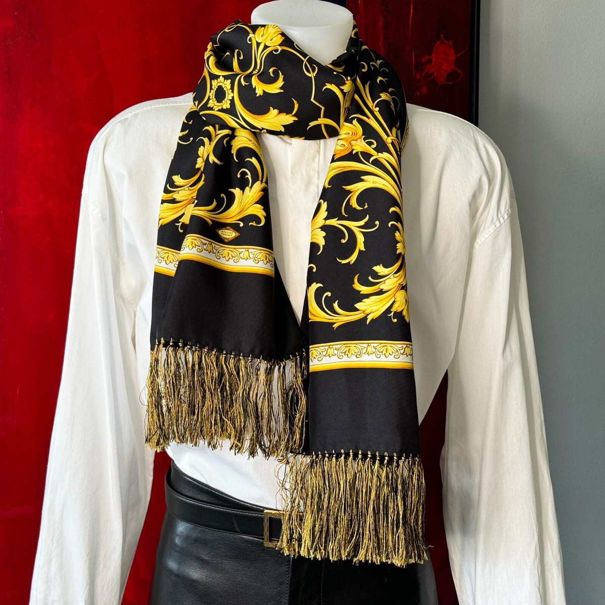 Gianni Versace 919 Elegee シルク100% スカーフ