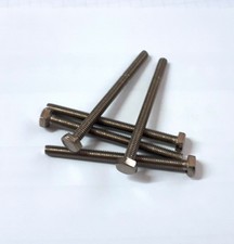 5 x Titan Schrauben / Titanium screws Grade 2 DIN 933 M4 x 50*