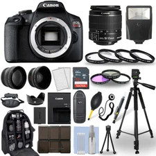Canon EOS Rebel T7 DSLR Camera + 18-55mm Lens + 30 Piece Accessory Bundle