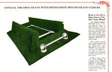Frigid Fluid Compay Green Mound Grave Closure  Print Ad Advertisement