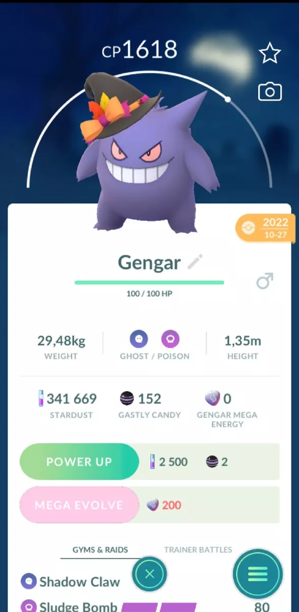 Shiny Gengar (spooky) 