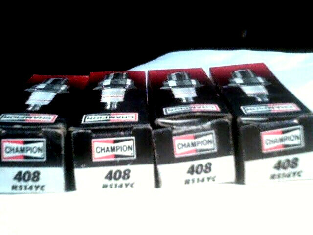 4 ea NIB PN408  Champion Copper Plus Spark Plug RS14YC  NOS