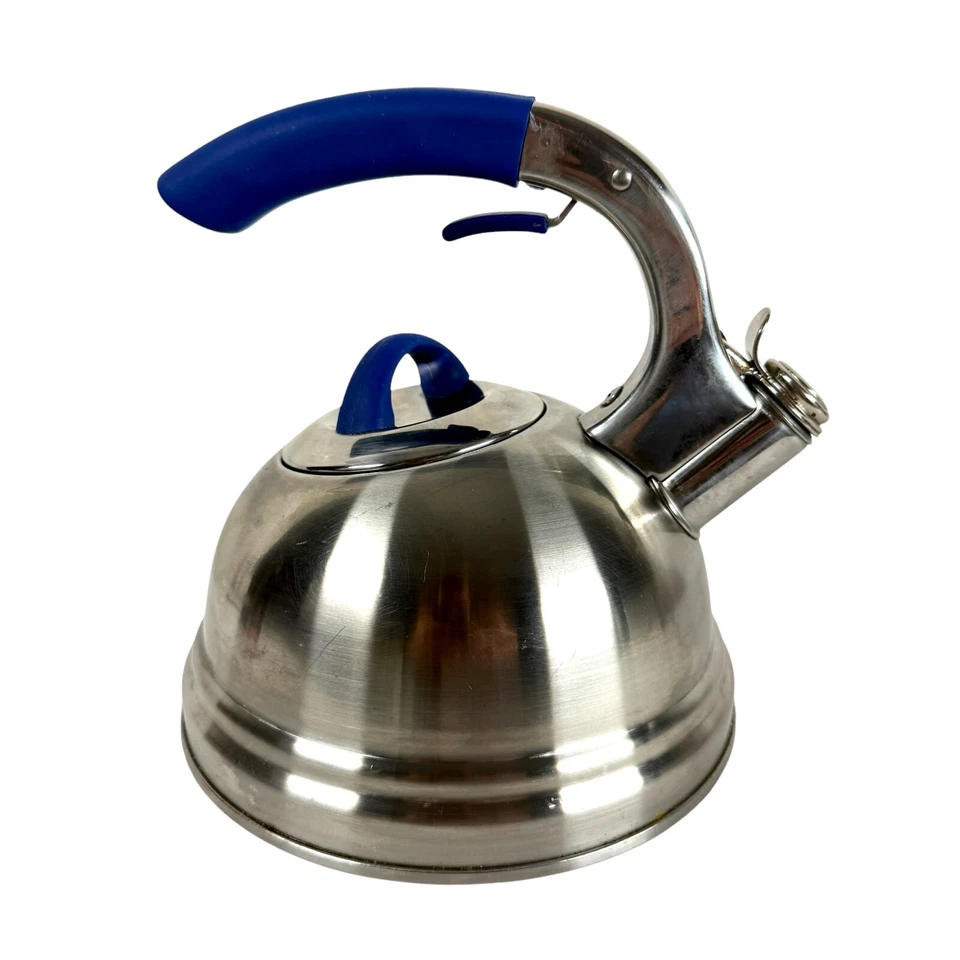 BergHOFF 18/10 ACERO INOXIDABLE ACERO INOXIDABLE SILBIDO TETERA MANGO DE SILICONA Foto 3 de 4