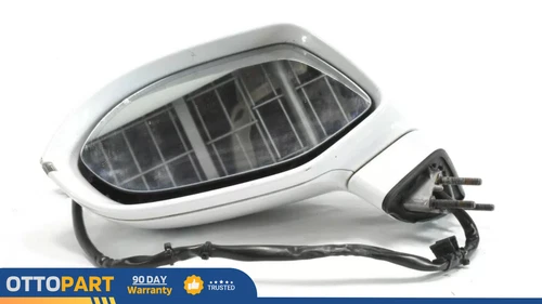 12-15 AUDI A7 Front Left Side Door Mirror Power w/ Memory Power Folding White