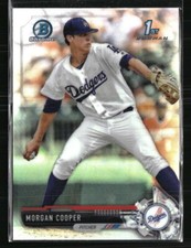 Morgan Cooper 2017 Bowman Chrome Draft Refractor #BDC-30 AU Baseball Card